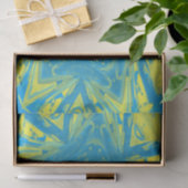 Papier voor de blauwe en gele sterren (Geschenk)