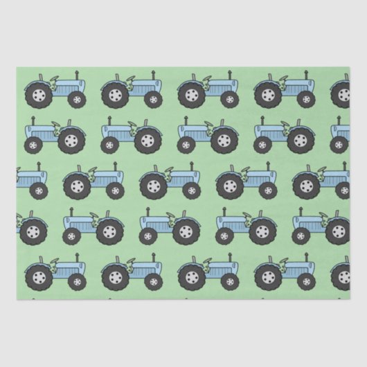  papier voor de blauwe opvulling van trekkers (Voorkant)