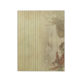  papier voor de kerstman en het hogedrukbriefpapie notitieblok (Linkerzijde)