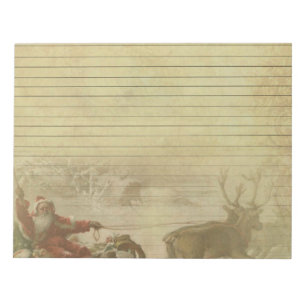  papier voor de kerstman en het hogedrukbriefpapie notitieblok