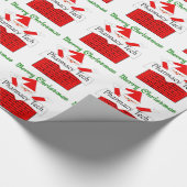Papier voor de kerstman met tech Gift Wrapping (Hoek)