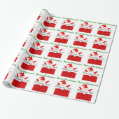 Papier voor de kerstman met tech Gift Wrapping (Uitgerold)