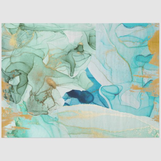 Papier voor de ontbinding van blauwe, groene en go (Voorkant)