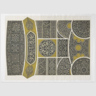 Papier voor de ontkoppeling van Aziatische patrone