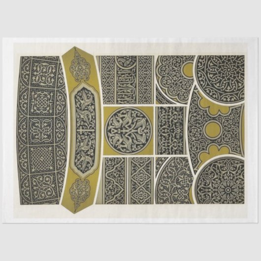 Papier voor de ontkoppeling van Aziatische patrone (Voorkant)