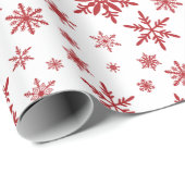 papier voor de verpakking van witte en rode sneeuw (Rol Hoek)