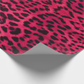 papier voor de zoete roze luipaard voor geschenken (Hoek)