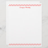 Papier voor decoratieve kleine rode harten (Voorkant / Achterkant)