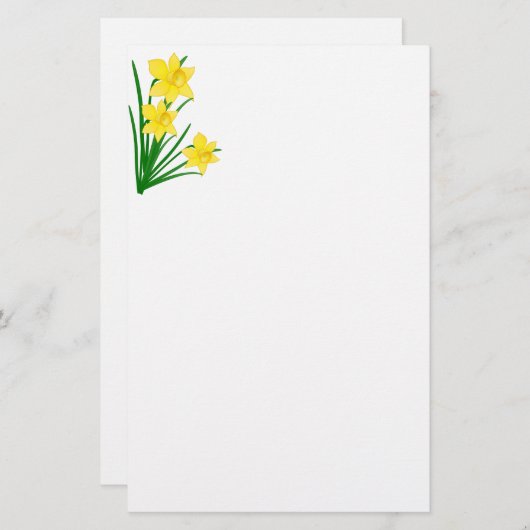 Papier voor deffodis (Voorkant / Achterkant)