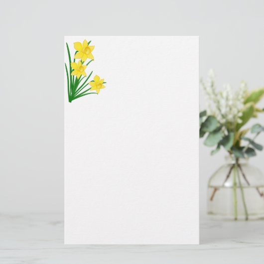 Papier voor deffodis (Staand voorkant)