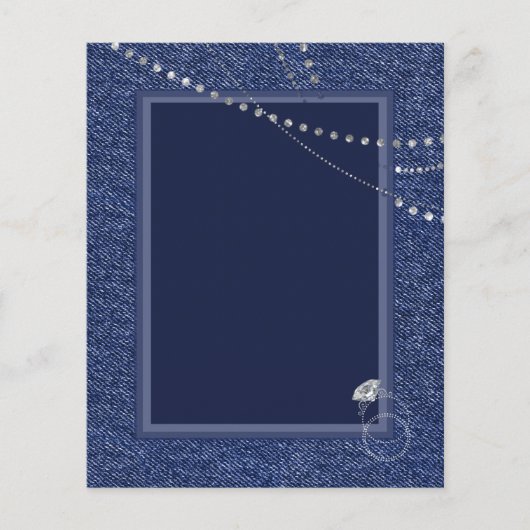 Papier voor denim en diamanten (Voorkant)