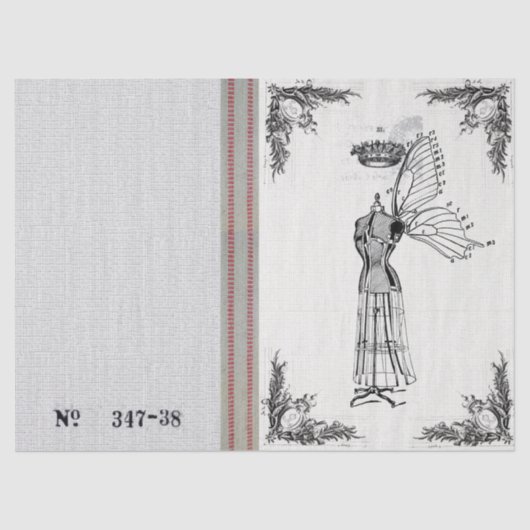 Papier voor drukvulling bij burlap (Voorkant)