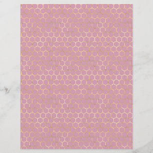 Papier voor echt roze honingraat