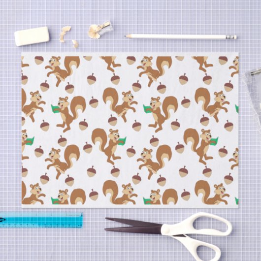 Papier voor eekhoorn (Craft)