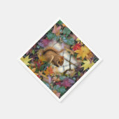 Papier voor eekhoorndozen servet (Hoek)