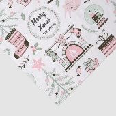 Papier voor Eigen tekst met prettig kerstpatroon (Detail)