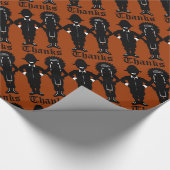 Papier voor feestdagen met Thanksgiving ompakken (Hoek)