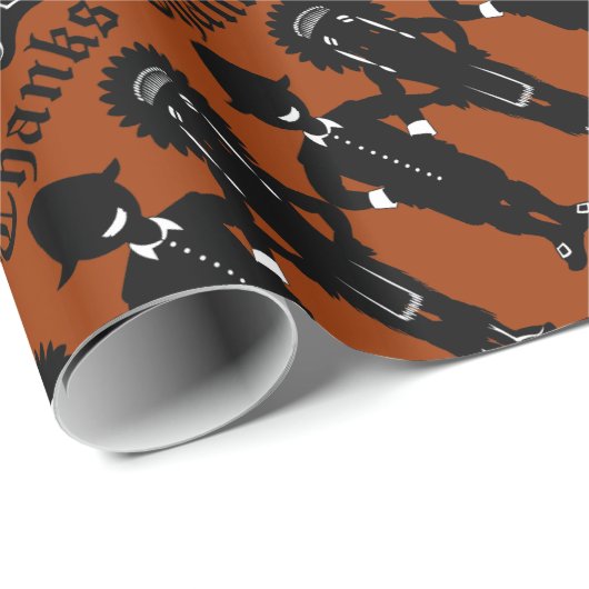 Papier voor feestdagen met Thanksgiving ompakken (Rol Hoek)