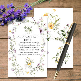 Papier voor flaconvrij wild bloeit op maat