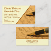 Papier voor fonteinen visitekaartje (Voorkant / Achterkant)