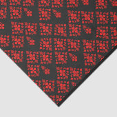 Papier voor gevlekt papier van Red Floral (Detail)