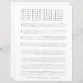 Papier voor gitaarpapier, tassen, snoeren (Voorkant / Achterkant)