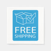 Papier voor gratis verzending Napkins Servet (Voorkant)