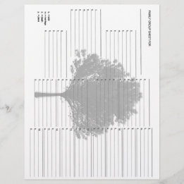 Papier voor groep van families