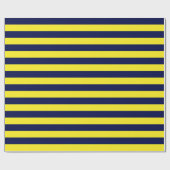 Papier voor grote marineblauw en gele stripes (Vlak)