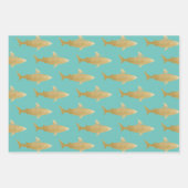 Papier voor haaienonmiddellijke verpakking Reeks 3 Inpakpapier Vel (Voorkant)