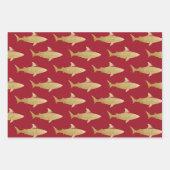 Papier voor haaienonmiddellijke verpakking Reeks 3 Inpakpapier Vel (Voorkant)