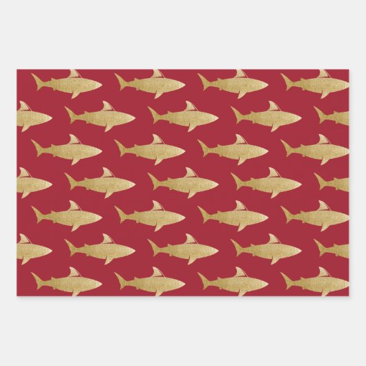 Papier voor haaienonmiddellijke verpakking Reeks 3 Inpakpapier Vel (Voorkant)