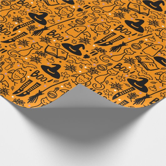 Papier voor Halloween. (Hoek)