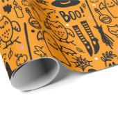 Papier voor Halloween. (Rol Hoek)