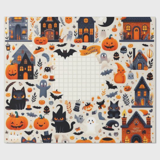 Papier voor Halloween (Vlak)