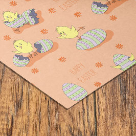 Papier voor Happy Easter Little Chicks-weefsel