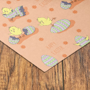Papier voor Happy Easter Little Chicks-weefsel