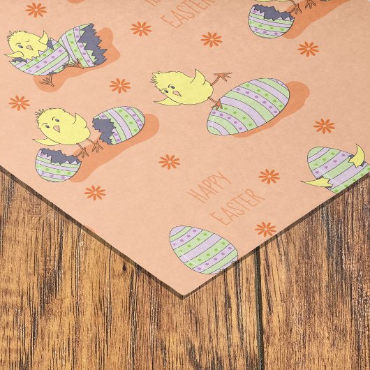 Papier voor Happy Easter Little Chicks-weefsel