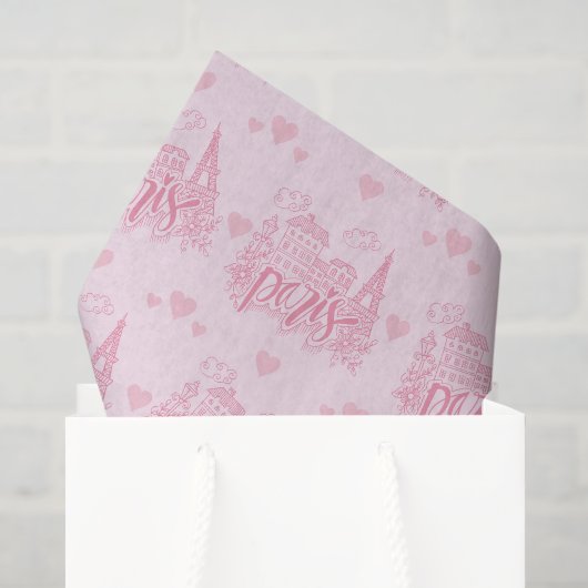Papier voor het inpakken van cadeaus, Eiffeltoren (Cadeauzakje)