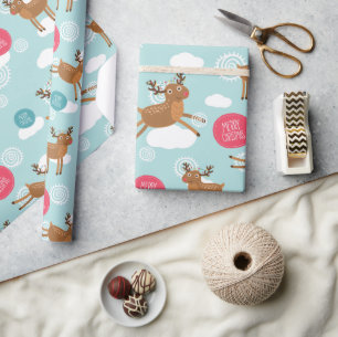 Papier voor het invullen van kerstcadeaus voor ren