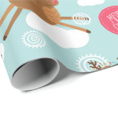 Papier voor het invullen van kerstcadeaus voor ren (Rol Hoek)