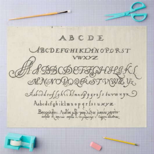 papier voor het loskoppelen van alfabet (Craft)