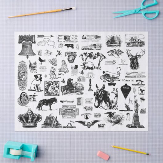  papier voor het loskoppelen van collage (Craft)