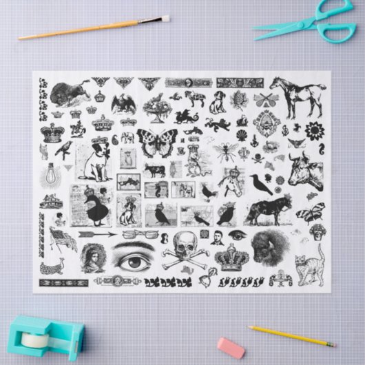  papier voor het loskoppelen van collage (Craft)