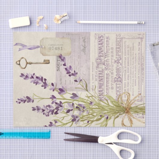  papier voor het loskoppelen van lavendel (Craft)