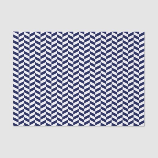 Papier voor het marineblauw en wit herringbone (Voorkant)