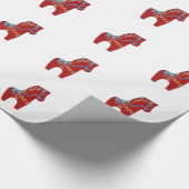 Papier voor het ompakken van dala Red Horse (Hoek)