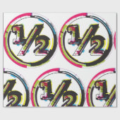 Papier voor het ompakken van halve symbolen (Vlak)