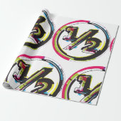 Papier voor het ompakken van halve symbolen (Uitgerold)