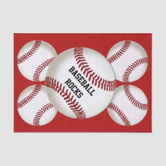  papier voor het ompakken van honkbal in weefsels (Voorkant)